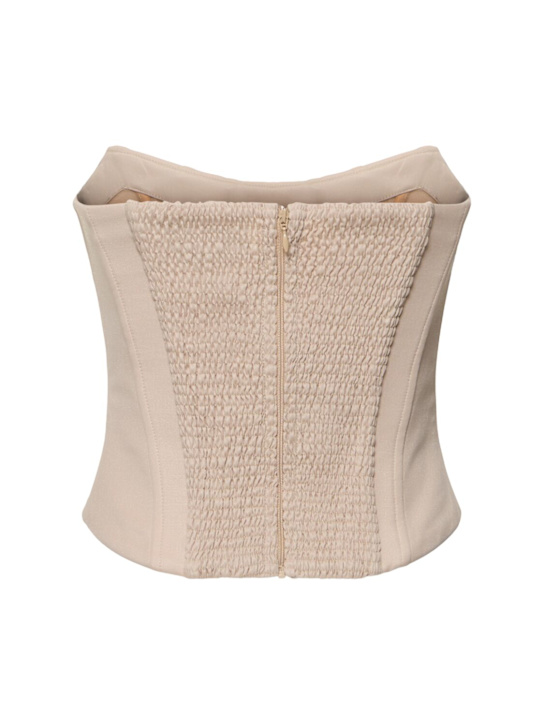 Giuseppe Di Morabito: Top bustier senza spallini in lana