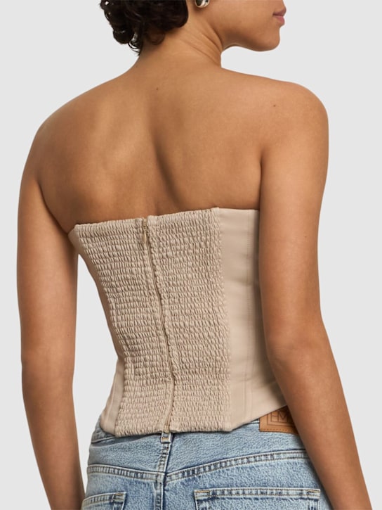 Giuseppe Di Morabito: Top bustier senza spallini in lana