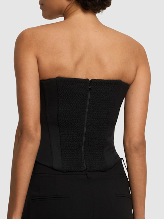 Giuseppe Di Morabito: Top bustier senza spallini in lana