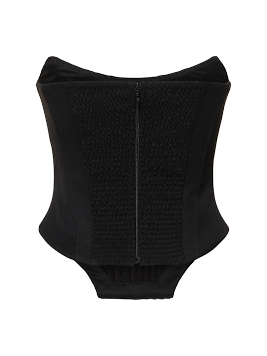 Giuseppe Di Morabito: Top bustier senza spallini in lana