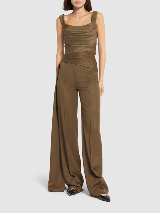 Giuseppe Di Morabito: Top in lana drappeggiata