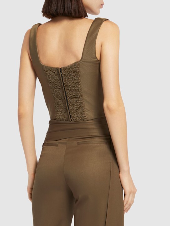 Giuseppe Di Morabito: Top in lana drappeggiata