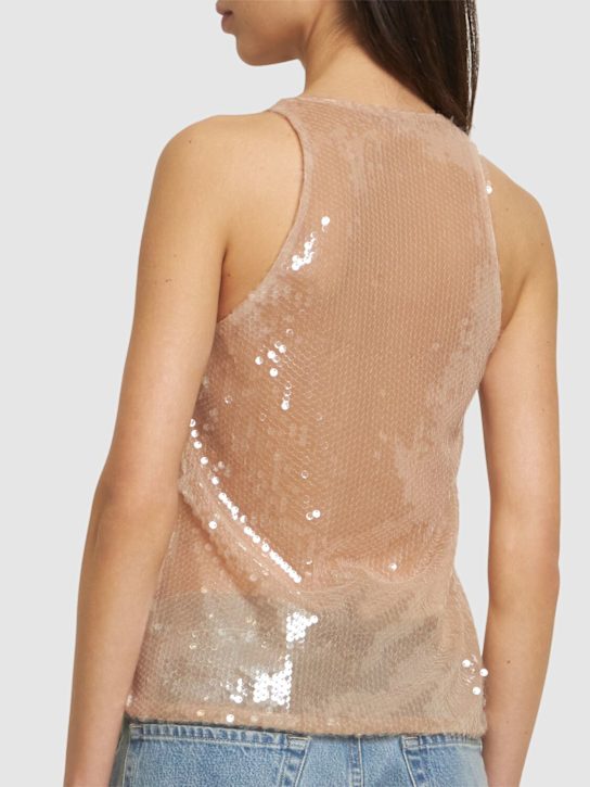 Giuseppe Di Morabito: Tank top con paillettes