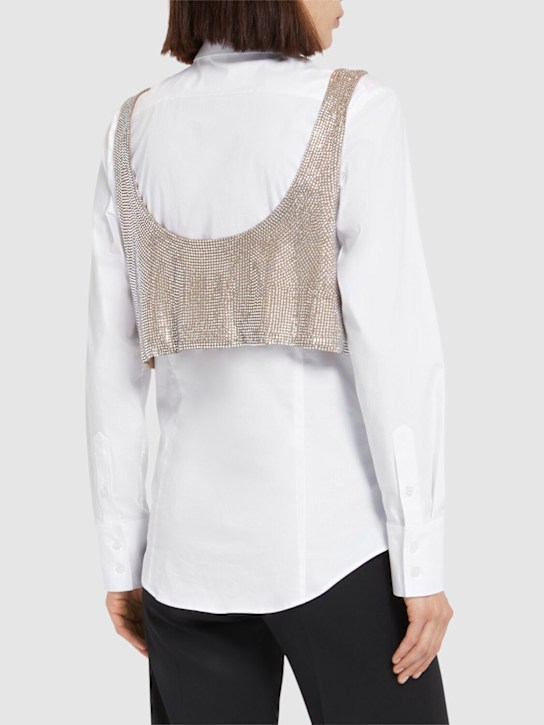 Giuseppe Di Morabito: Chemise en popeline de coton embelli