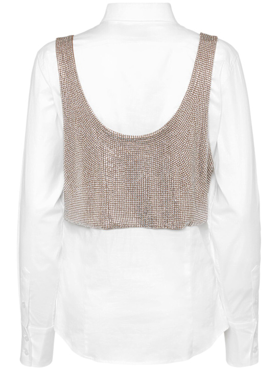 Giuseppe Di Morabito: Chemise en popeline de coton embelli