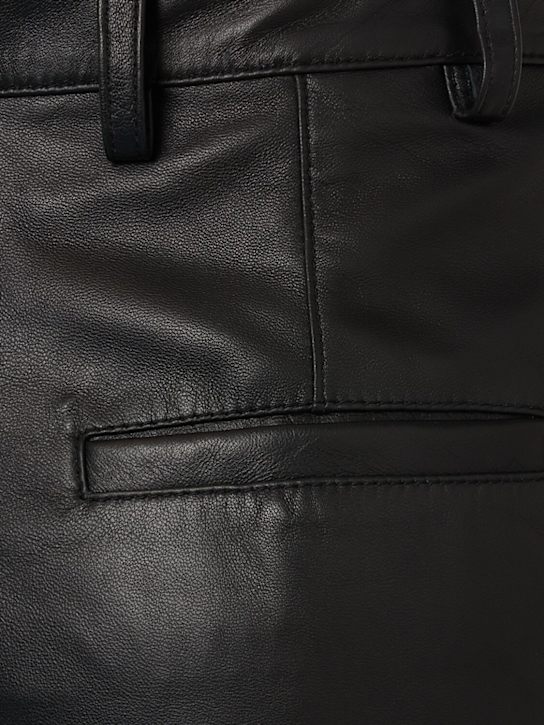 Giuseppe Di Morabito: Leather flared pants