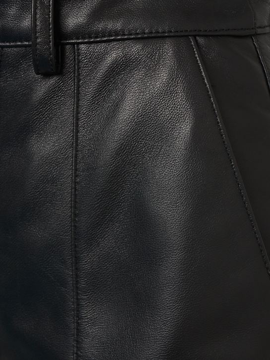 Giuseppe Di Morabito: Leather flared pants