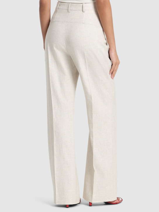 Jacquemus: Le Pantalon Sauge linen blend pants