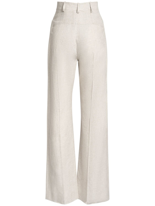 Jacquemus: Le Pantalon Sauge linen blend pants