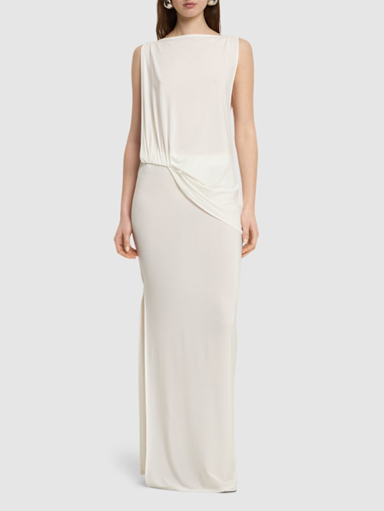 Jacquemus - Robe longue drapée La Robe Peplo Longue