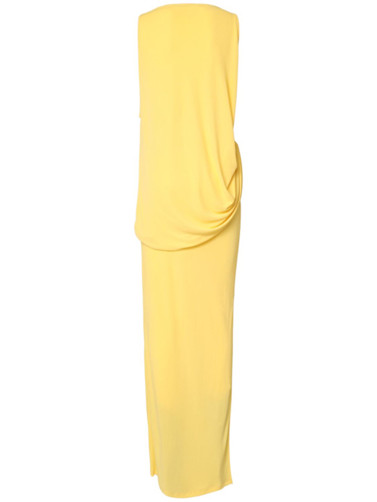 Jacquemus: Robe longue drapée La Robe Peplo Longue