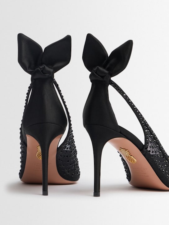 Aquazzura: 85mm hohe Pumps aus Wildleder „Bow Tie“