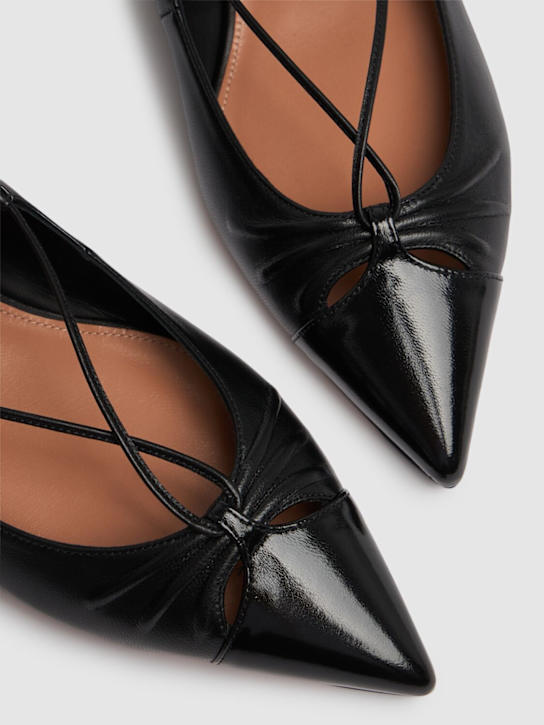 Aquazzura: 10mm hohe Lederballerinas „Gabi“