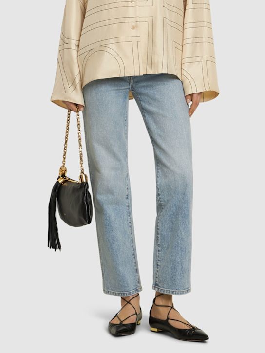 Aquazzura - 10mm Gabi leather ballerinas