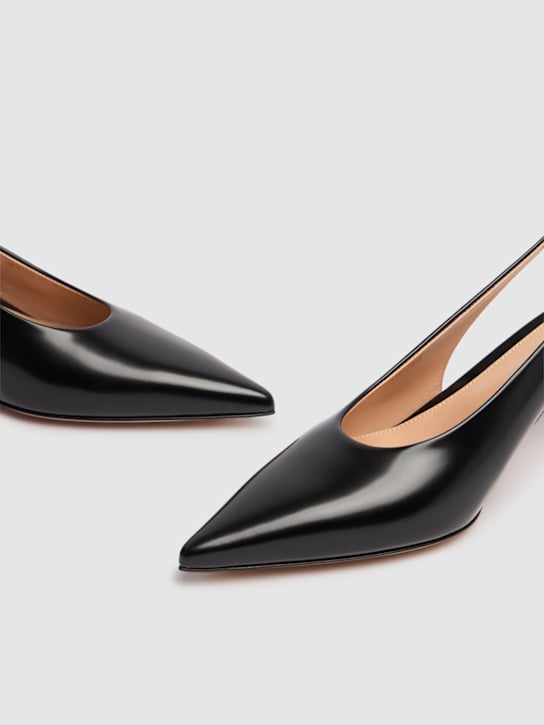 Gianvito Rossi: 55mm hohe Lederpumps „Robbie“