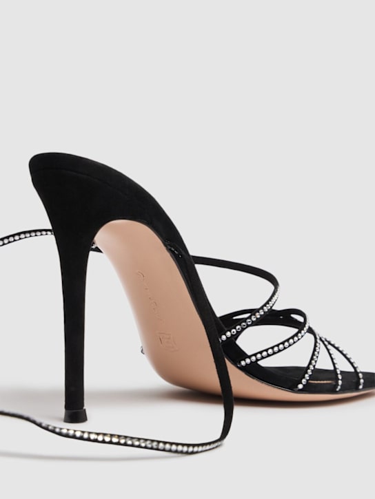 Gianvito Rossi: 105mm Suede & crystal sandals