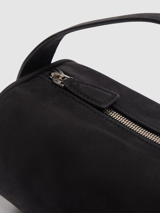 The Row: Round 90s nubuck top handle bag