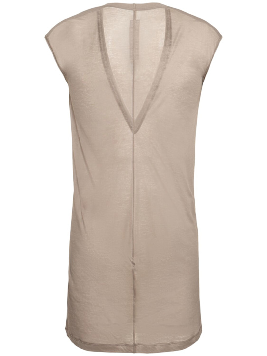 Rick Owens: T-Shirt aus Baumwolle mit V-Ausschnitt „Dylan“