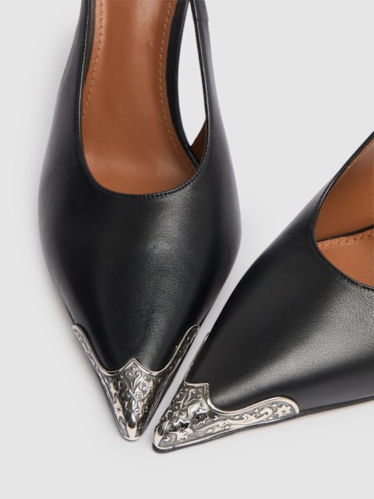 Paris Texas: 105mm hohe Westernstiefel aus Leder „Jessica“