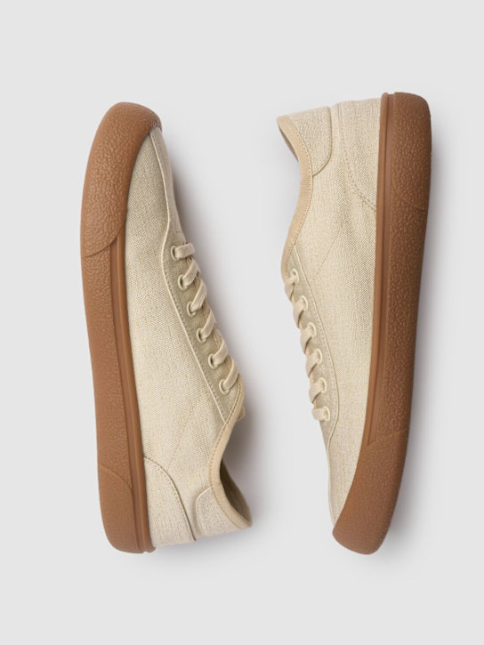 The Row: Canvas lace-up sneakers
