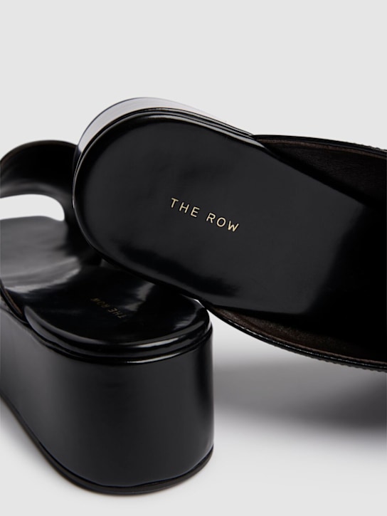 The Row: 20mm Emi flatform patent leather wedges