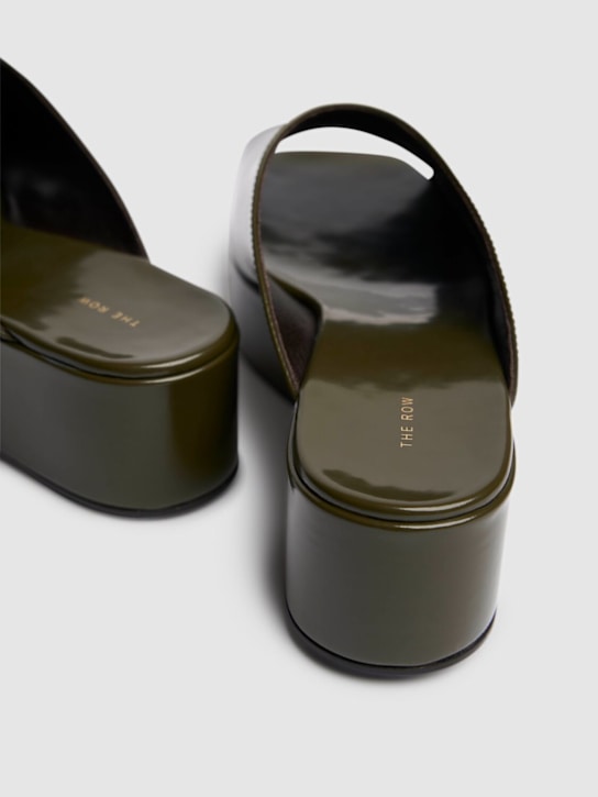 The Row: 20mm Emi flatform patent leather wedges