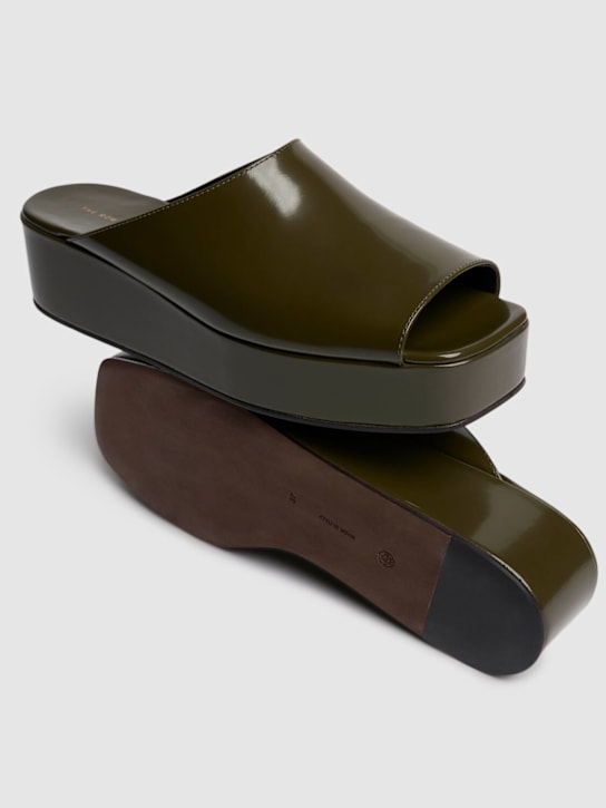 The Row - Chaussures compensées en cuir verni Emi 20 mm