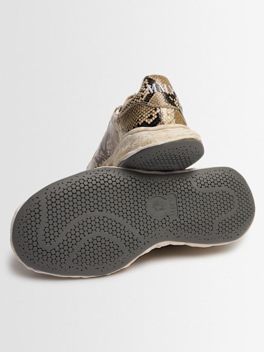 Mihara Yasuhiro: CHARLES python print low sneakers