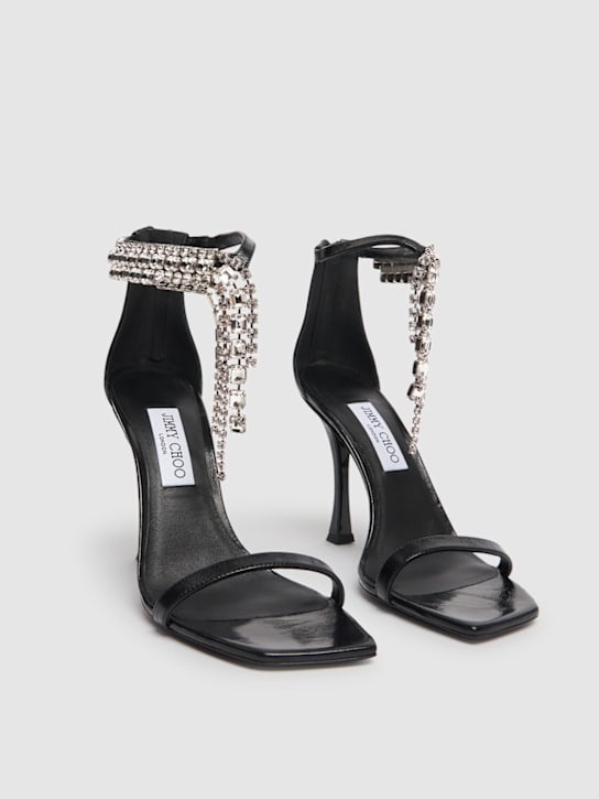 Jimmy Choo: Sandales en cuir Verity 100 mm