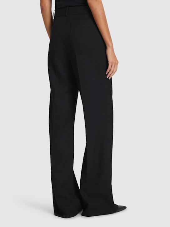 Victoria Beckham: Weite Hose aus Wollmischung „Alina“