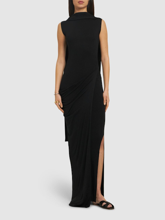 Aya Muse - Robe longue en soie et viscose Nou
