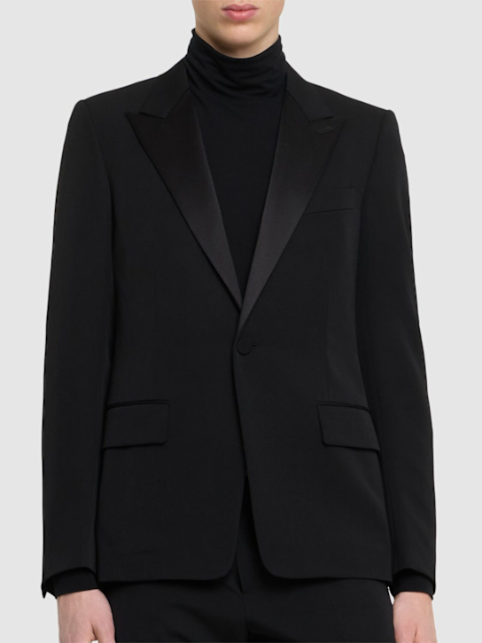 Lanvin: Chaqueta de esmoquin de lana