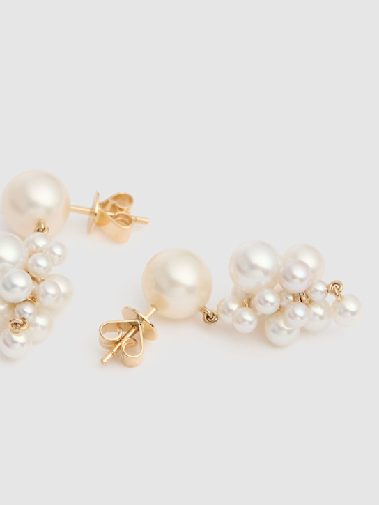 Sophie Bille Brahe: Boucles d'oreilles en perles et or 14 K Botticelli