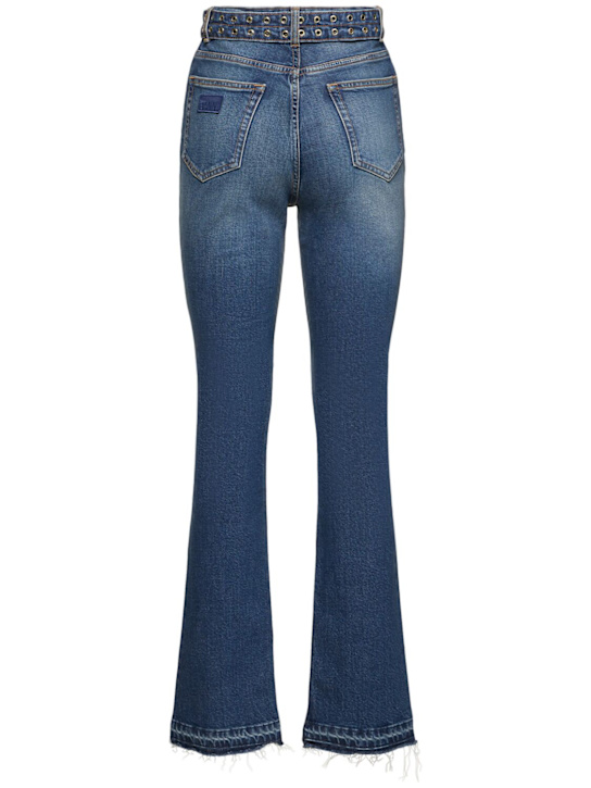 GANNI: Stretch denim straight jeans
