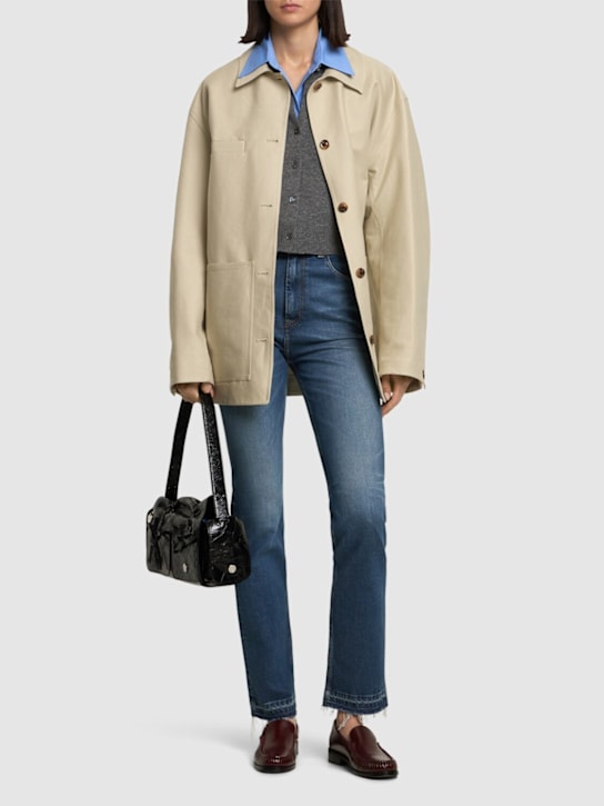 GANNI - Stretch denim straight jeans