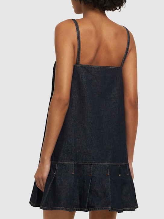 GANNI: Rinsed denim mini dress