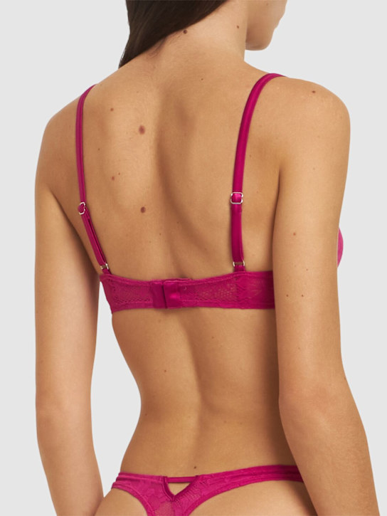 Fleur Du Mal: Le Stretch lace & silk demi bra