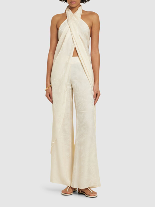Johanna Ortiz: Pantalones anchos con jacquard