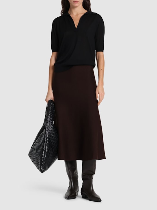 Gabriela Hearst - Polo Frank in maglia di cashmere e seta