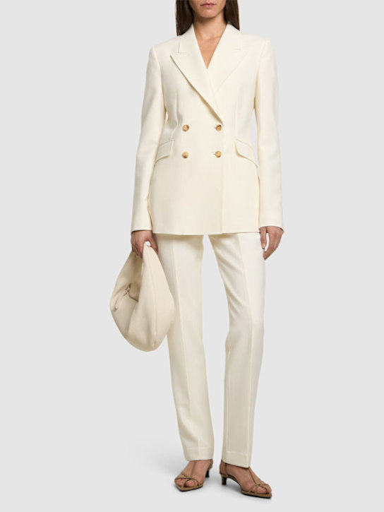 Gabriela Hearst: Zweireihiger Blazer aus Wolle „Angela“
