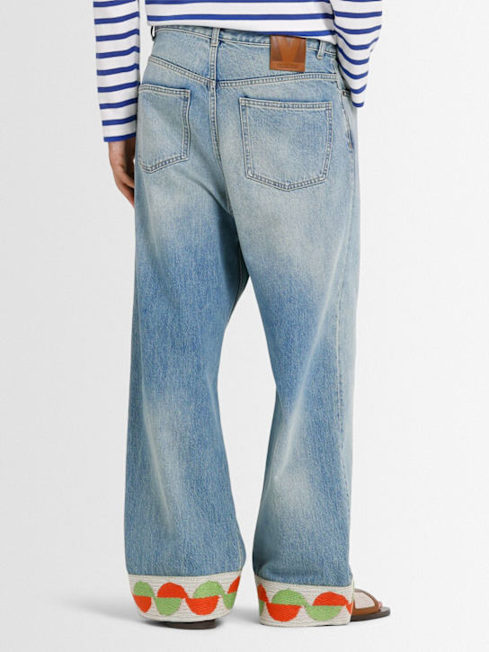 Valentino: Pantalon droit en denim