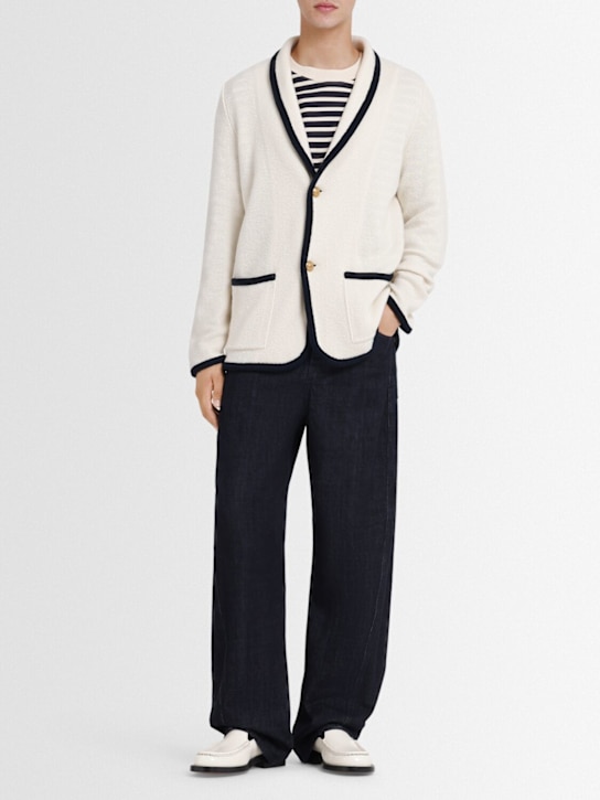 Valentino - Cardigan en coton et laine