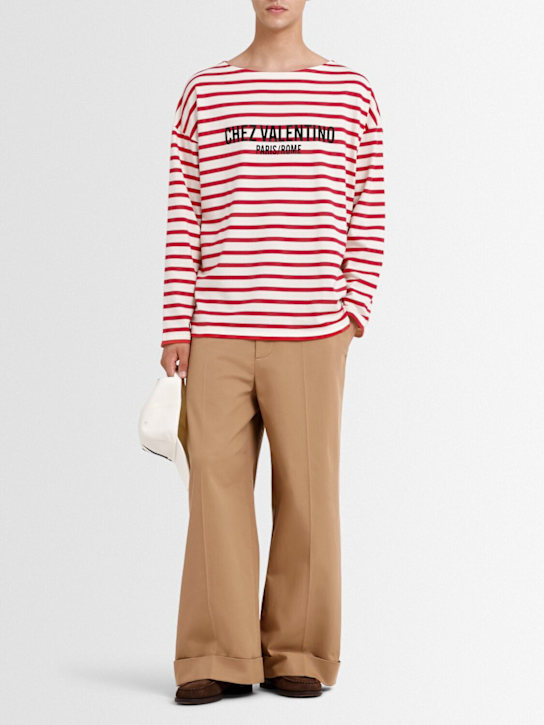Valentino: Cotton gabardine pants