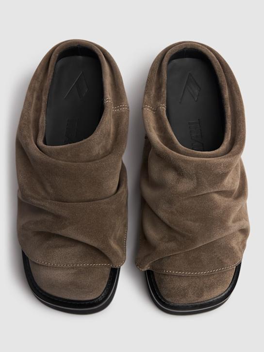 The Attico: Mules Mini Robin in camoscio 30mm