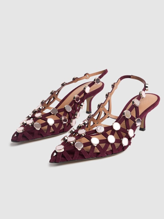 The Attico: 50mm hohe Slingback-Pumps „Grid“