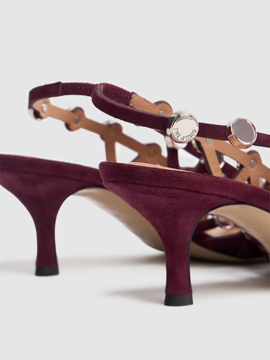 The Attico: 50mm hohe Slingback-Pumps „Grid“