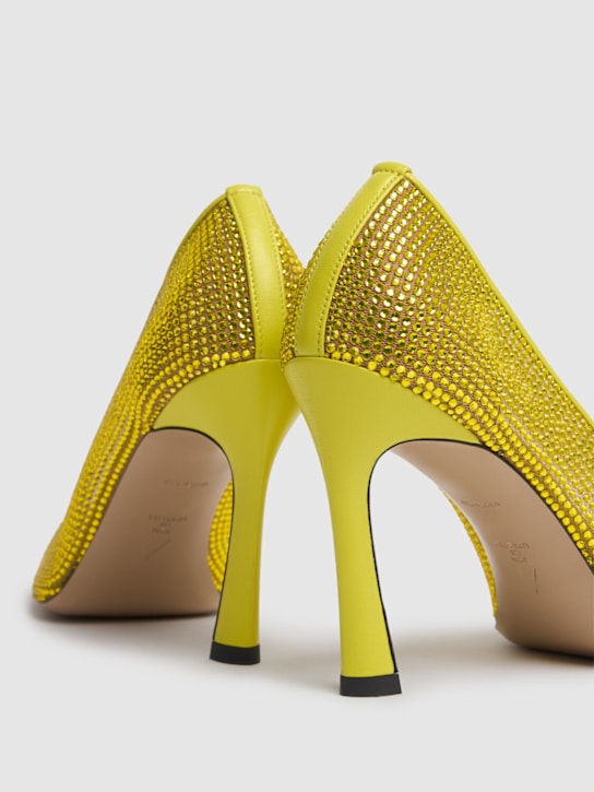 The Attico: 95Mm hohe Pumps aus Mesh mit Kristallen „Juno“