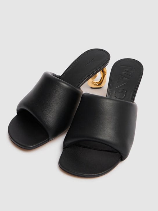 JW Anderson: Sandalias mule de piel con tacón 75mm