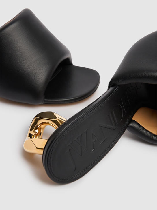 JW Anderson: Sandalias mule de piel con tacón 75mm