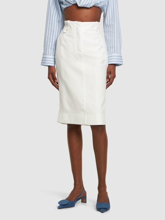 Jacquemus - 40mm hohe Pumps aus Denim „Duelo B“